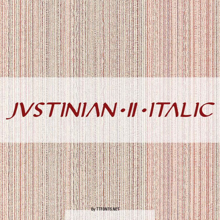 Justinian 2 Italic example